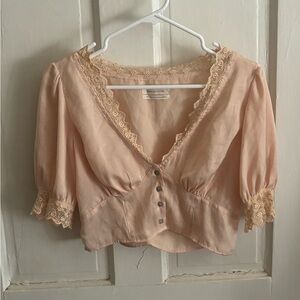 Urban Outfitter’s Lace Trim Blouse